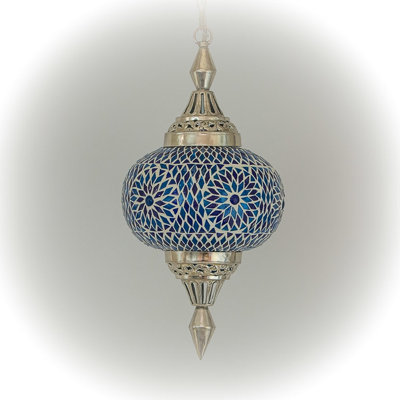 Chartier 1 - Light Chrome Lantern Pendant