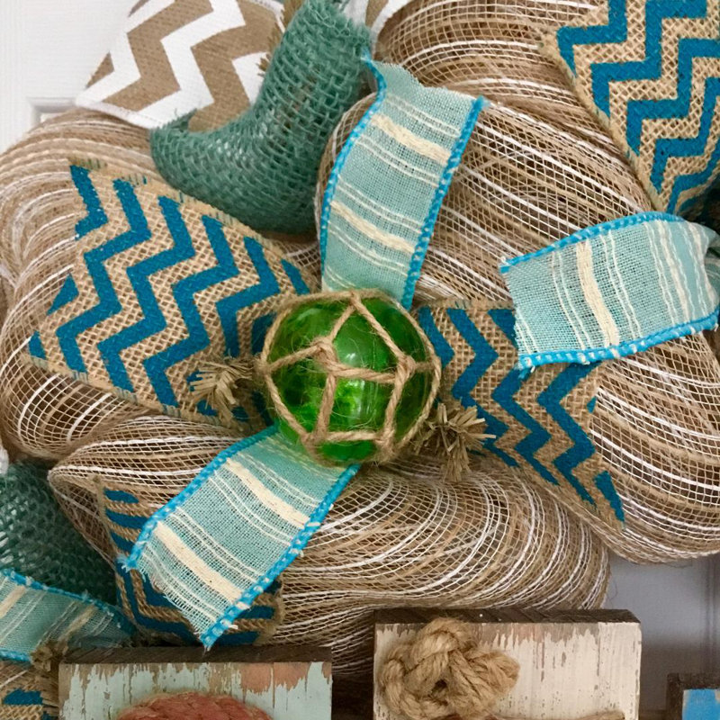 Beach Wreath Weathered Driftwood and Nautical Rope
