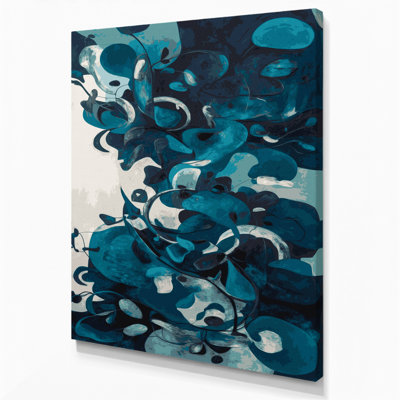 «Abstract Shapes», art mural gris sur toile 76