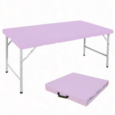 4Ft Portable Folding Table Indoor&Outdoor Maximum Weight 135KG Foldable Table For Camping