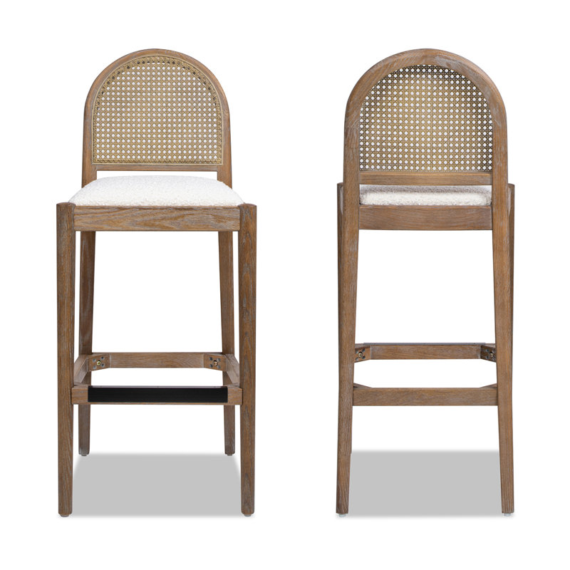 Tabouret de bar 30,5 po Berthile, Blanc