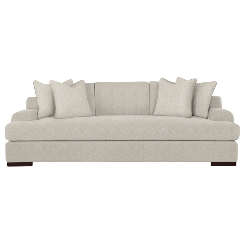 Andie 95'' Recessed Arm Sofa, Cream Linen 1429-002, Mocha