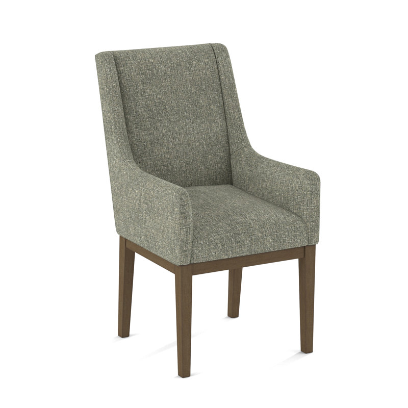 Upholstered Arm Chair, Rumor Dymond Dust, Weathered Gray