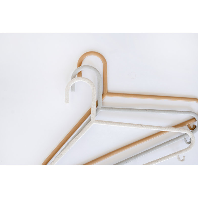 3 Sprouts Wheat Straw Plastic Baby Hangers - 30 Pack Assorted Colors