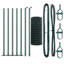 Galvanised Steel Border Fencing-708059665-708059664
