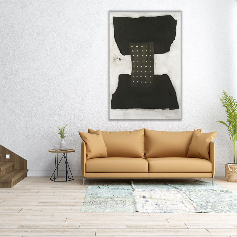 "Black I" - reproduction d'art sur toile, H 48 po x l 32 po