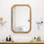 Armoire murale en bois avec miroir