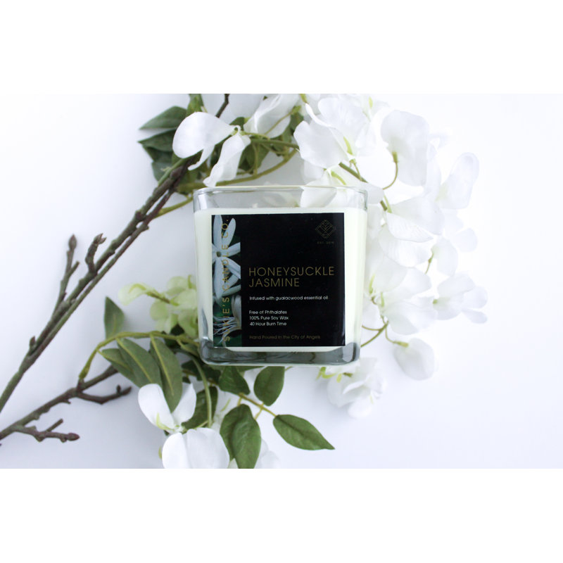 Honeysuckle Jasmine Scented Jar Candle