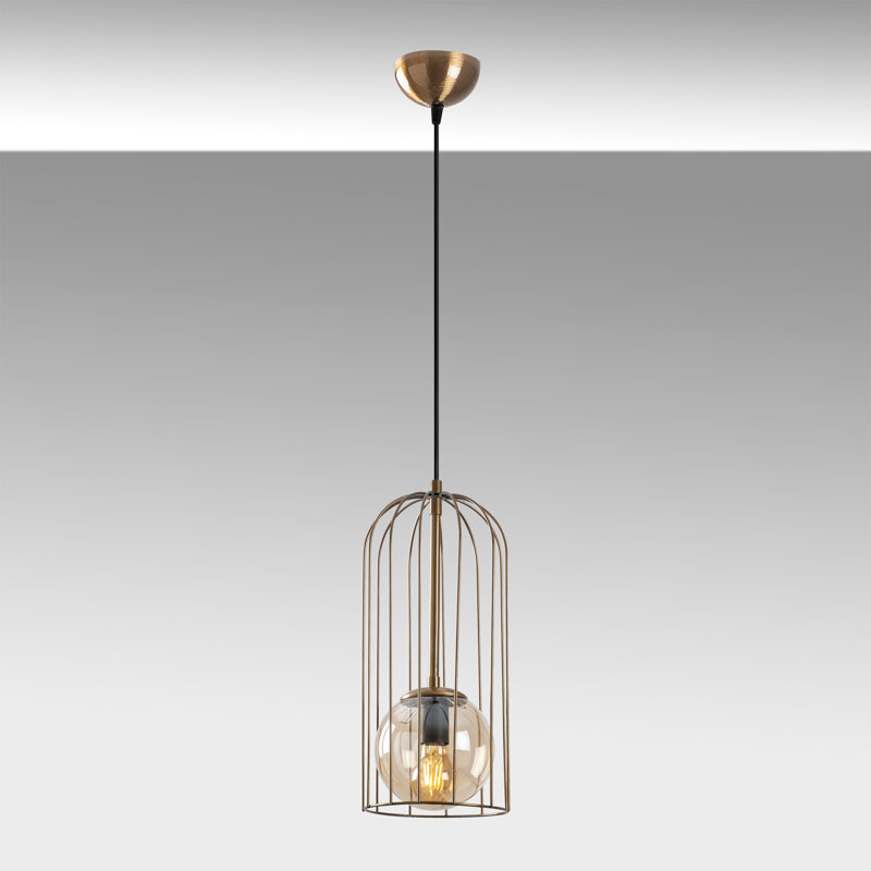 Modern Vintage Chandelier, Adjustable Height 23.6 - 54.7 inches | Metal Body, 15 x 15 cm Cap | E27 Socket, Max 40W | Elegant Design for Dining Room, Living Room & Entryway, Perfect for Contemporary Spaces