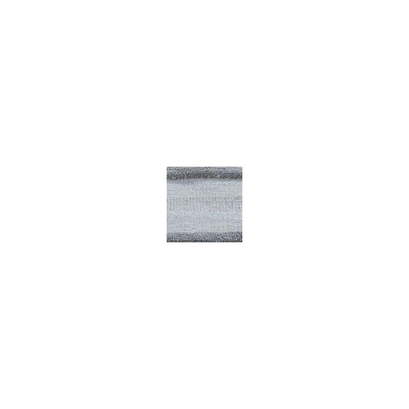 Tapis décoratif gris en laine à rayures fait à la main hoeft, Rectangle 4 pi 6 po x 6 pi 6 po
