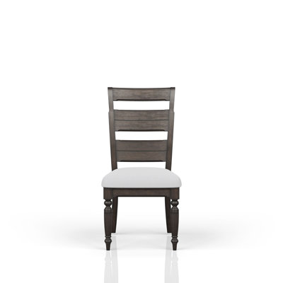 Chaise d'appoint rembourrée à dossier en échelle