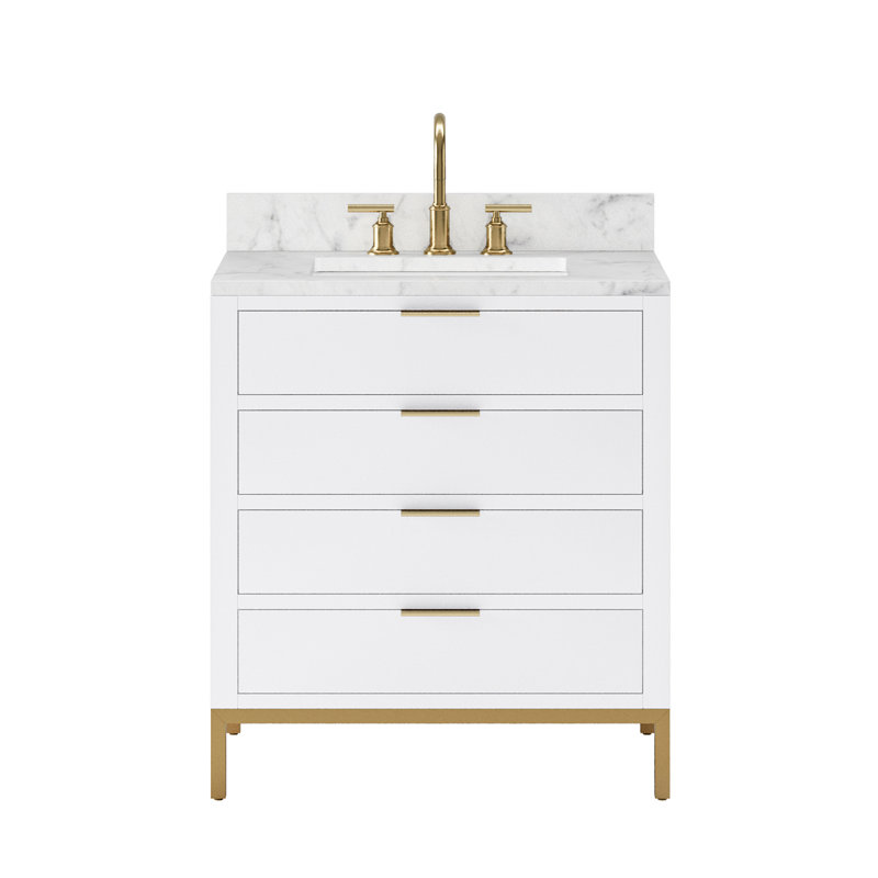 30'' W Single Vanity, Pure White, No, 30"