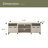 70"W Oak Finish 4-Door TV Stand