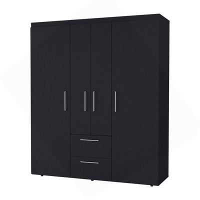 Armoire tout-en-un 2 portes Wenge