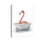 «Bathaign Flamingo», peinture sur toile à cadre flottant-58869384-58869377-119891395