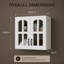 Armoire murale blanche 23,62 po avec portes en verre et tablettes fixes
