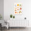 Italian Summer Abstract Contemporary Starfish Beach Flower Wall Art Print by Petra Lizde - Wrapped Canvas Print-1458982825