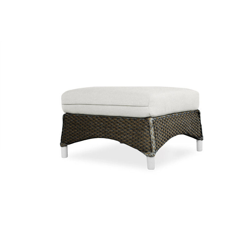 Mandalay Outdoor Ottoman, Demo Mist, Mink