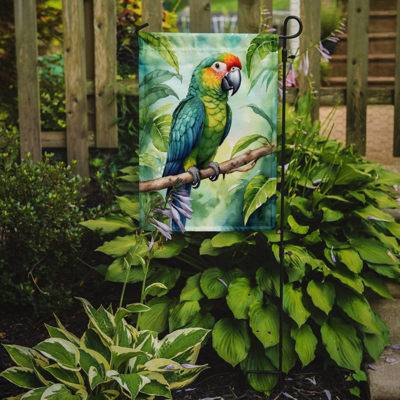 Drapeau de jardin, Perroquet amazone