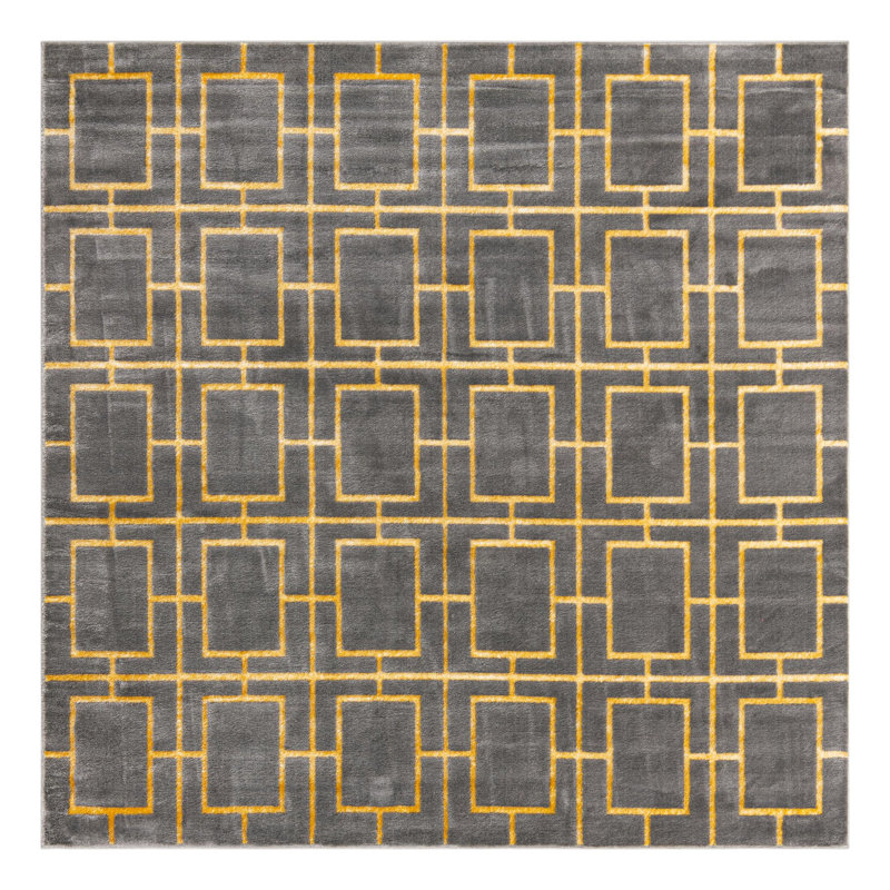 Geometric Area Rug, Square 238.8 cm