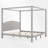 King Size Wood Canopy Bed-114229185
