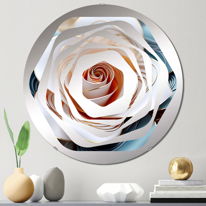 Varosha - Miroir décoratif Amorphe, 23,6 po x 23,6 po