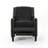 Push Back Recliner Chair With Riveted Armrests And Birch Legs