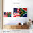 Borges USA And South Africa Flag-107489927