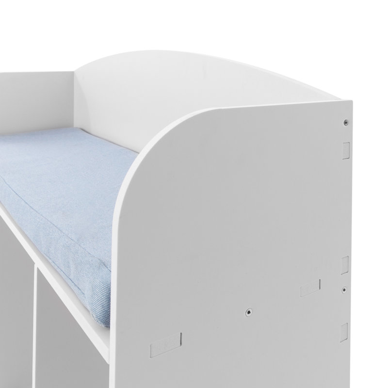 Bookshelf With Reading Nook, Storage Bench With Book Rack