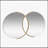 Exquisite Wall Mirror with Overlapping Circular Design and Premium Quality