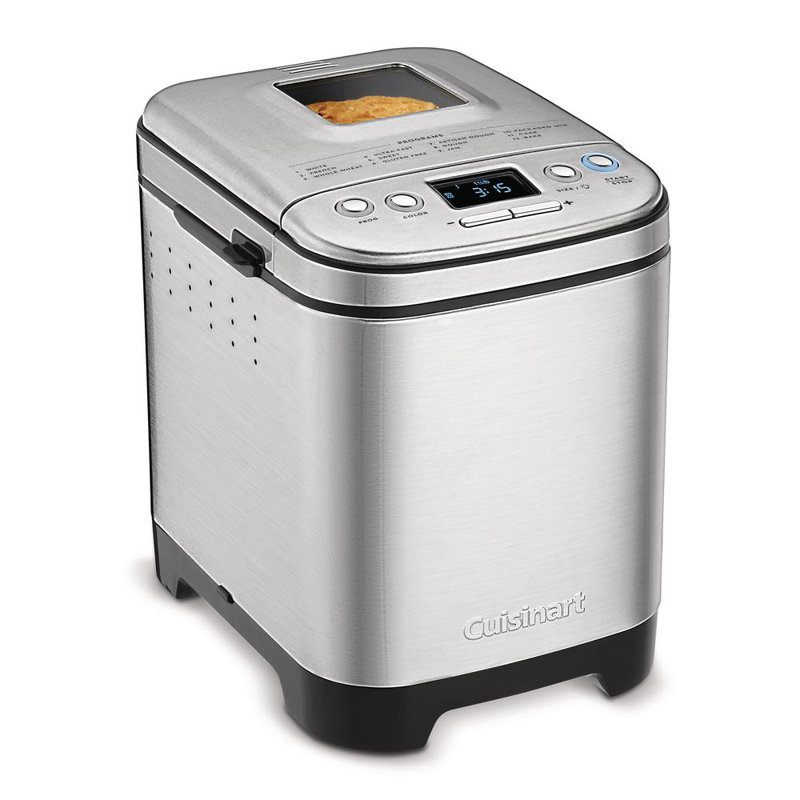 Cuisinart Bread Maker Machine, Compact and Automatic, Customizable Settings, Up to 2lb Loaves