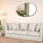 Denzelle Irregular Wall Mirror, Large and Asymmetric Wall Decoration Mirror with Modern Wooden Frame