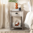 Cadhla 1-Drawer Nightstand with Open Shelf