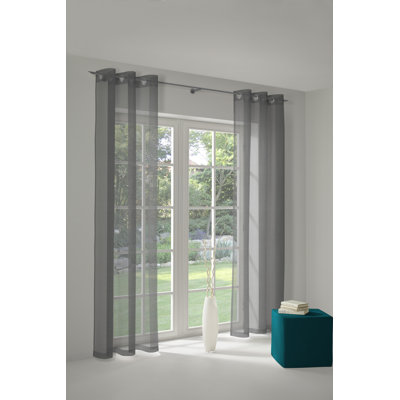 Peck Eyelet Room Darkening Single Curtain