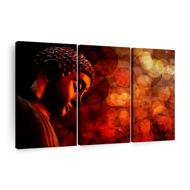 «Red Buddha», reproduction sur toile, H 28 po x l 45 po x 1,25 po