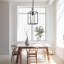 Luminaire suspendu 1 lumière noir, style moderne
