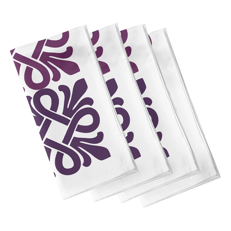 Cereniti Tiki Square Napkins, Purple