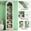 Open Bookcase,Arched Display Shelf-569351372