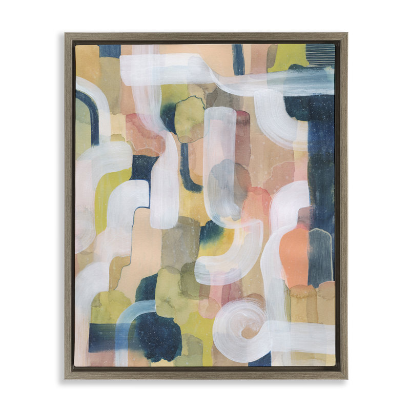 "Twist Arches Arrangement", art mural encadré par Joris Hoefnagel, Cadre flottant orme Montalcino, H 31 po x l 25 po