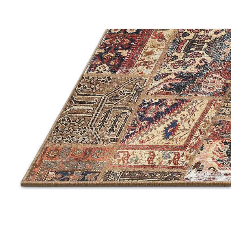 Tapis brun/beige/ivoire contemporaine, Rectangle 5 pi x 7 pi