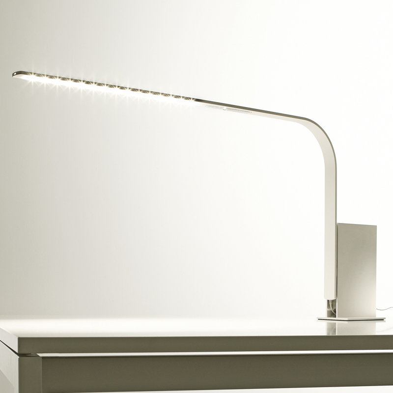Lim Table Lamp, Brushed Silver