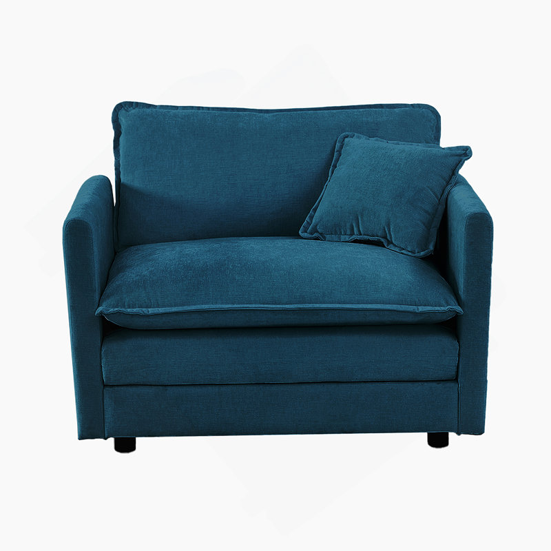 Fauteuil de lecture rembourré Comfy, Bleu