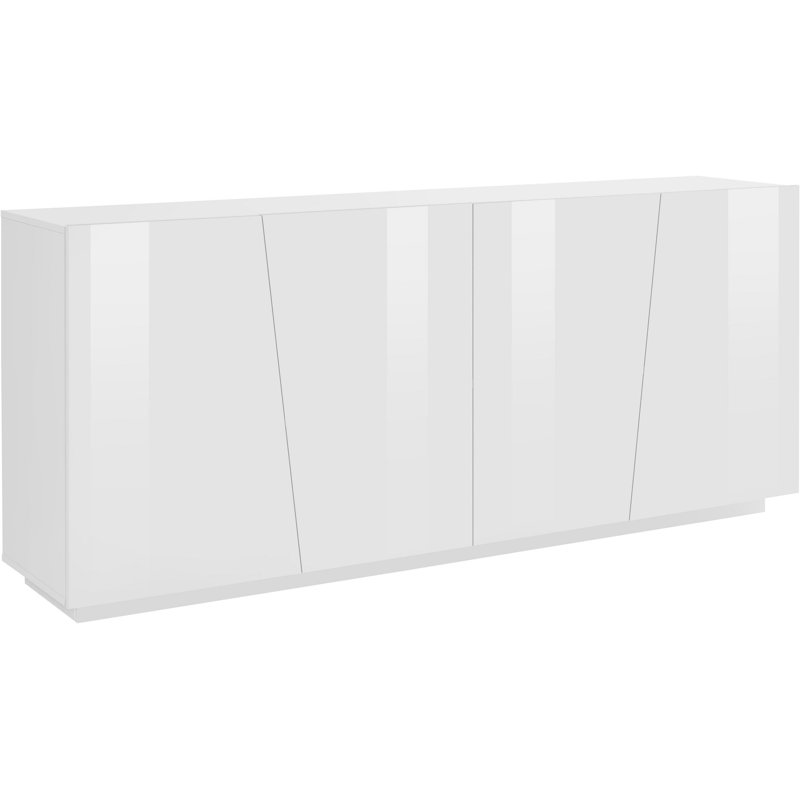 Bayonne 200cm Sideboard, White Glossy