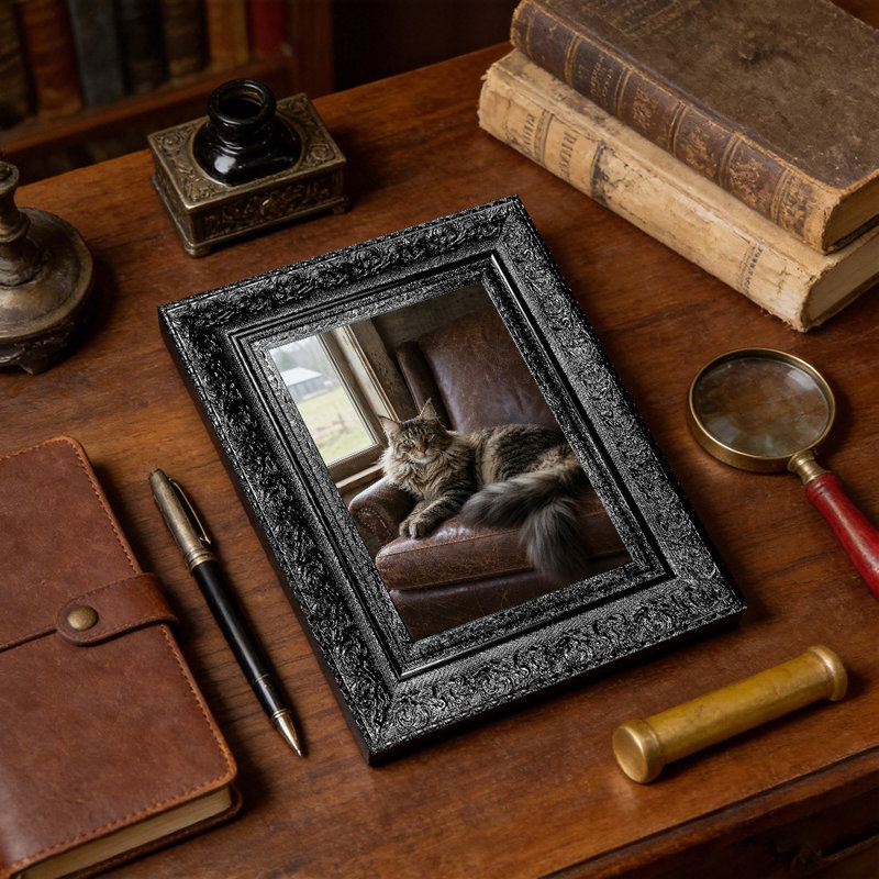 Cadre de table noir 1 PC 11 "x 14" avec table ou mur, Noir, 1, L 11 po x H 14 po