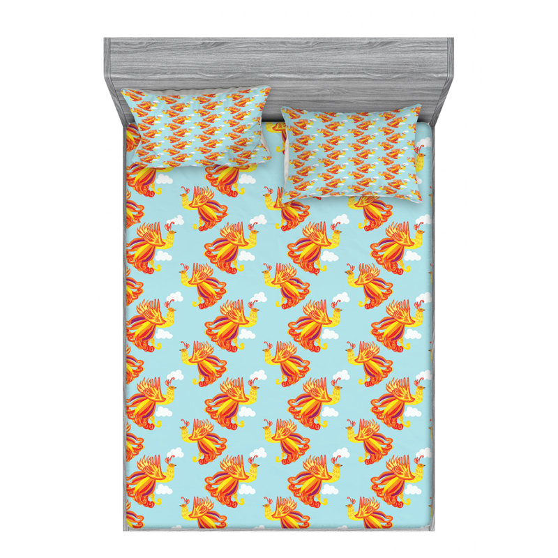 Microfiber Sheet Set, Queen Sheet Set with Fitted Sheet