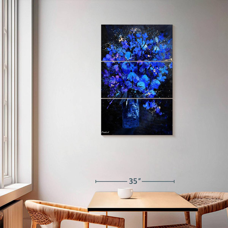 Avery Blue Still Life, 57" H x 36" W