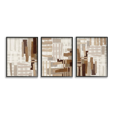 "Cadre photo simple à motifs naturels" par Amber Sterling, 3 pièces sur toile