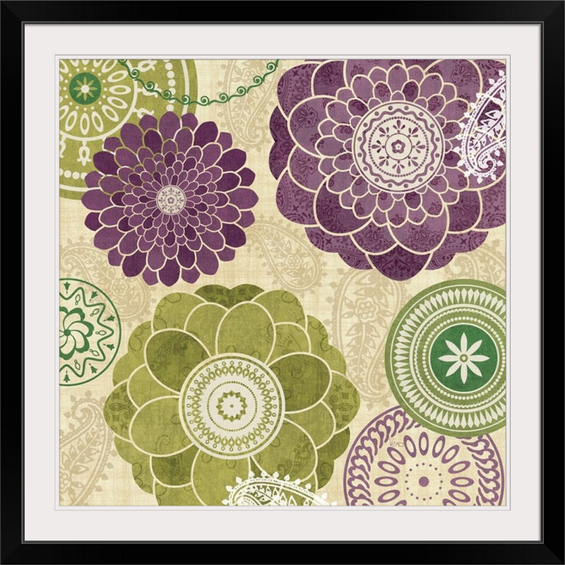 « jardin melody i » par veronique charron, impression, H 35 po x l 35 po x P 1,5 po, Toile