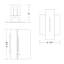 Bloc Vertical 1-Light Flush Mount