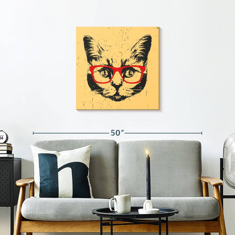 Chat Brampt avec lunettes